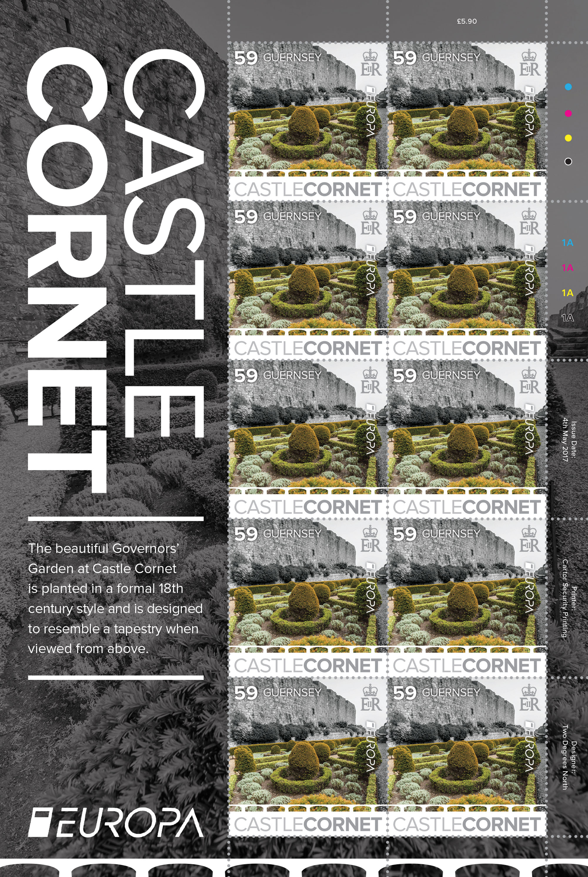 Sheet of 10 (59p Europa)